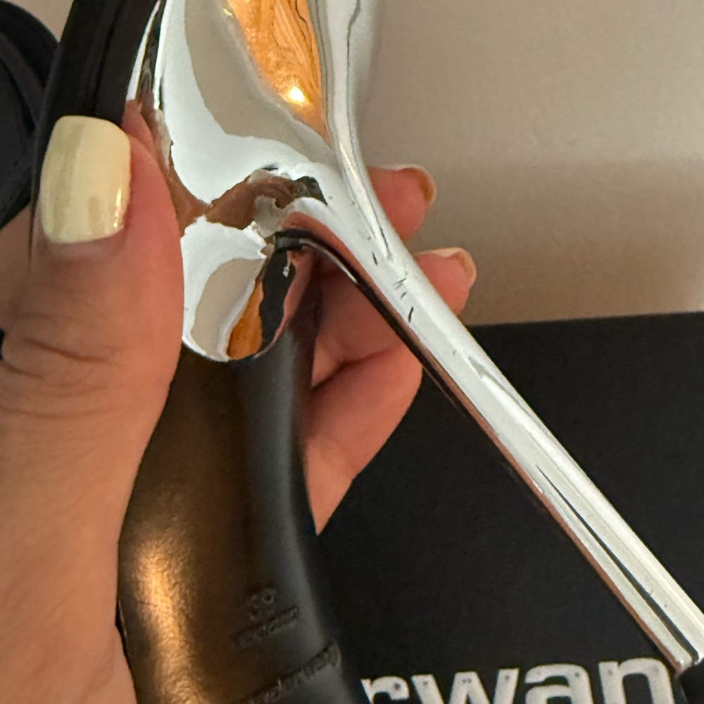 Alexander Wang Jane Crystal Logo Heels - Picture 4 of 10